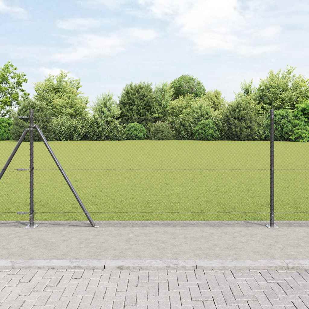 Palo della recinzione Grigio 50 x 1 m (rete da 13 mm)