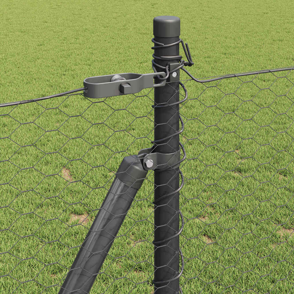 Palo della recinzione Grigio 50 x 1 m (rete 25 mm)