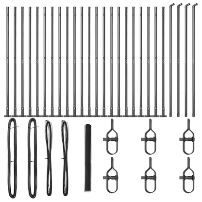 Palo della recinzione Grigio 50 x 1,5 m (rete da 13 mm)