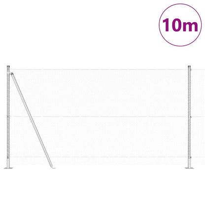 Palo della recinzione Argento 10 x 1,2 m (rete da 13 mm)