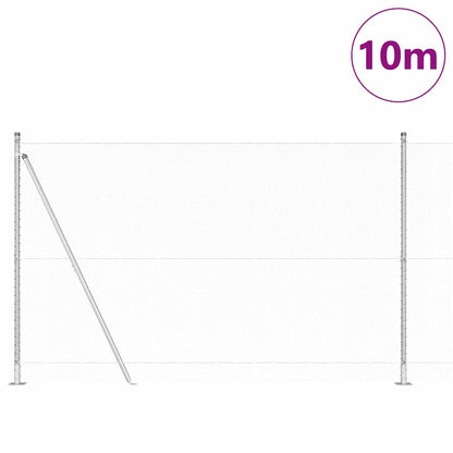 Palo della recinzione Argento 10 x 1,4 m (rete 13 mm) Acciaio