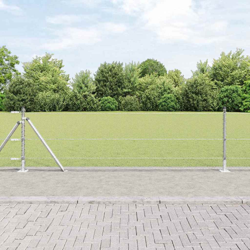 Palo della recinzione Argento 25 x 0,6 m (rete da 13 mm)