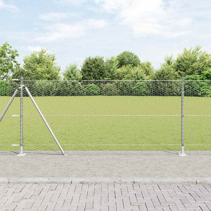 Palo della recinzione Argento 25 x 1 m (25 mm rete) Acciaio