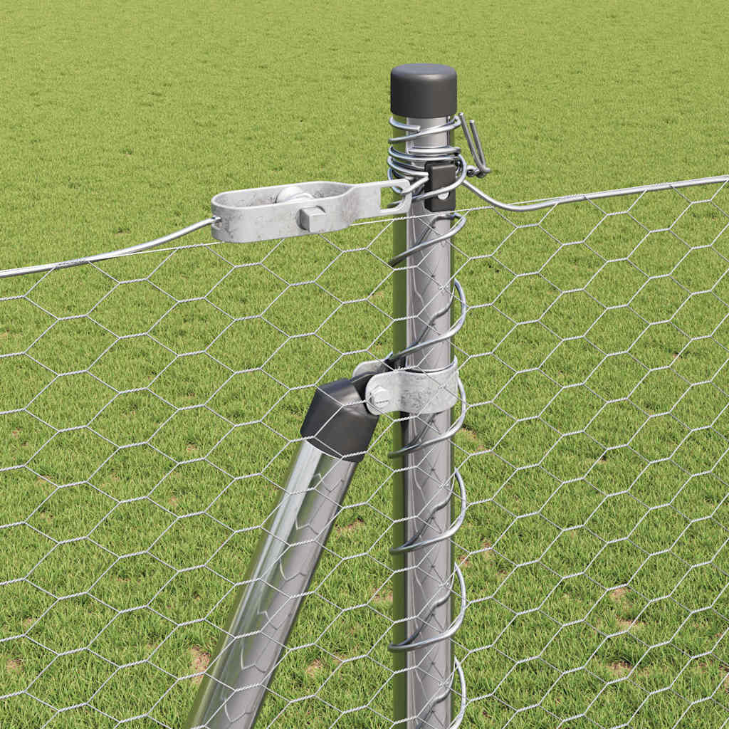 Palo della recinzione Argento 25 x 1,6 m (rete da 25 mm)