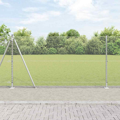 Palo della recinzione Argento 50 x 1,2 m (rete da 13 mm)