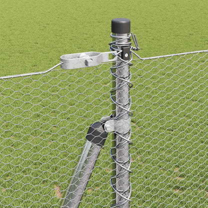 Palo della recinzione Argento 50 x 1,5 m (rete da 13 mm)