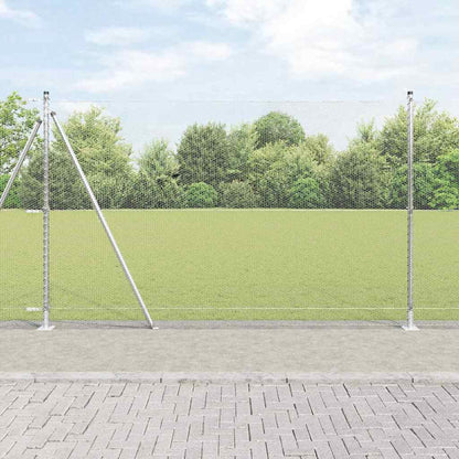 Palo della recinzione Argento 50 x 1,6 m (rete da 13 mm)