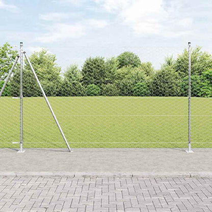Palo della recinzione Argento 50 x 1,6 m (rete da 50 mm)