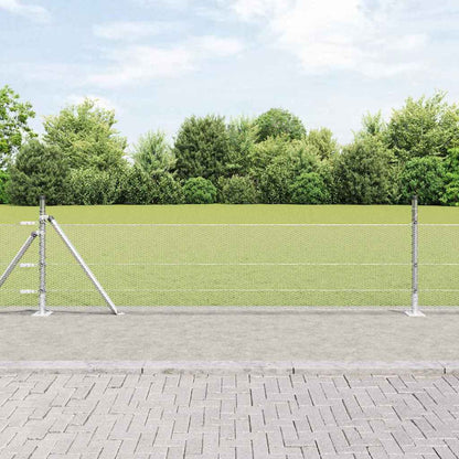 Palo della recinzione Argento 100 x 0,5 m (rete da 13 mm)