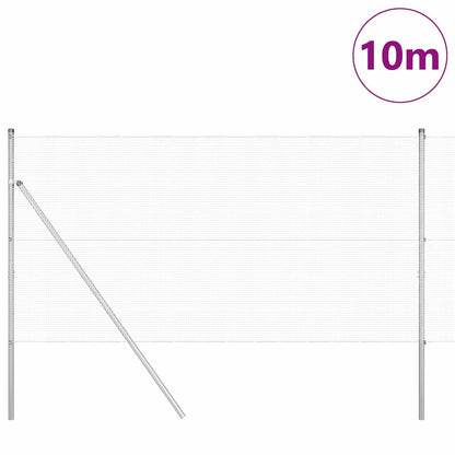 Palo della recinzione Argento 10 x 1 m (rete 12 x 12 mm)