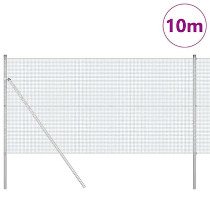 Palo della recinzione Argento 10 x 1,2 m (16 x 16 mm rete)