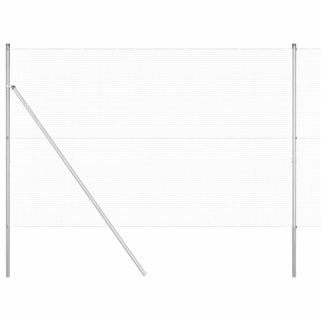 Palo della recinzione Argento 10 x 1,6 m (rete 16 x 16 mm)