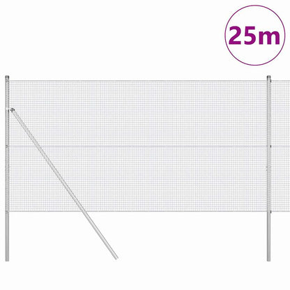 Palo della recinzione Argento 25 x 1 m (rete 16 x 16 mm)