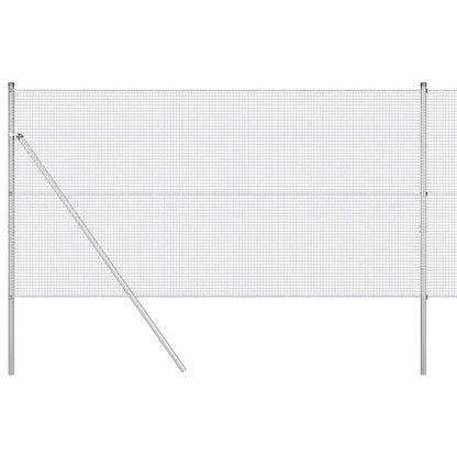 Palo della recinzione Argento 25 x 1,4 m (rete 16 x 16 mm)