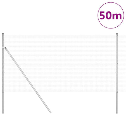 Palo della recinzione Argento 50 x 1 m (rete da 25 x 25 mm)
