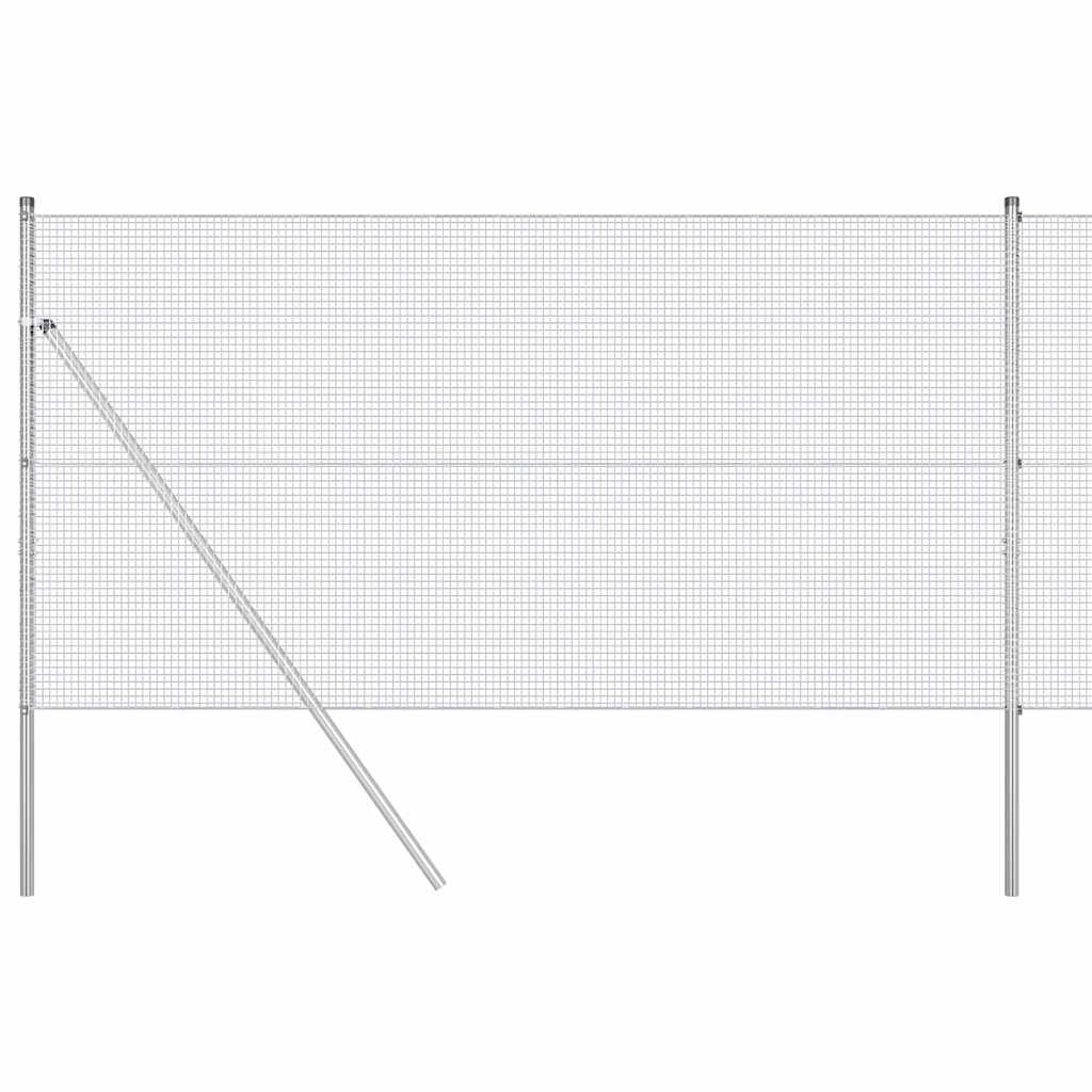 Palo della recinzione Argento 50 x 1,2 m (rete 16 x 16 mm)