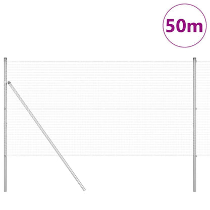 Palo della recinzione Argento 50 x 1,2 m (rete 19 x 19 mm)