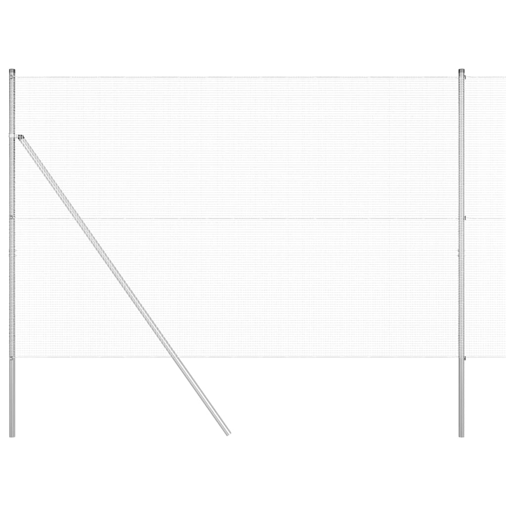 Palo della recinzione Argento 50 x 1,5 m (maglia 12 x 12 mm)