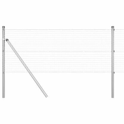 Palo della recinzione Argento 100 x 0,5 m (rete 25 x 25 mm)