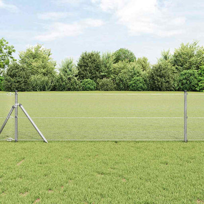 Palo della recinzione Argento 100 x 0,6 m (rete 12 x 12 mm)