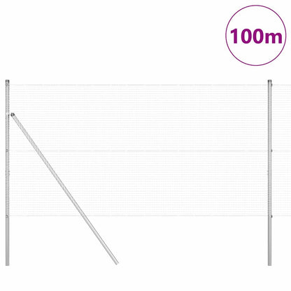 Palo della recinzione Argento 100 x 1 m (rete 19 x 19 mm)