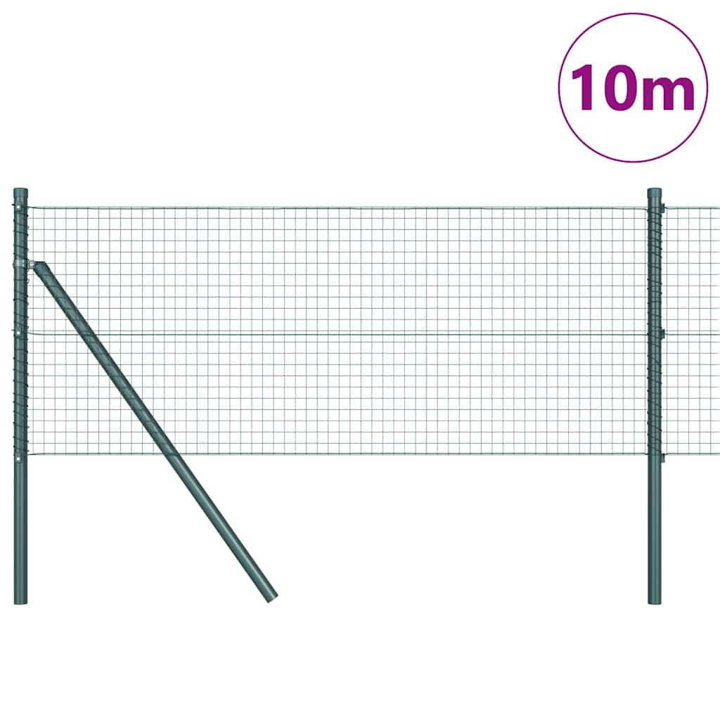 Palo della recinzione Verde 10 x 0,6 m (rete da 25 x 25 mm)