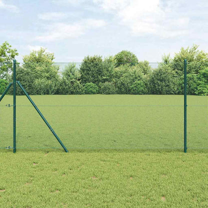 Palo della recinzione Verde 10 x 1 m (rete 12 x 12 mm) Acciaio