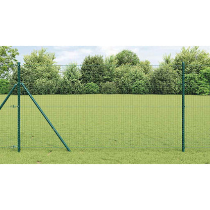 Palo della recinzione Verde 10 x 1 m (rete 25 x 25 mm) Acciaio