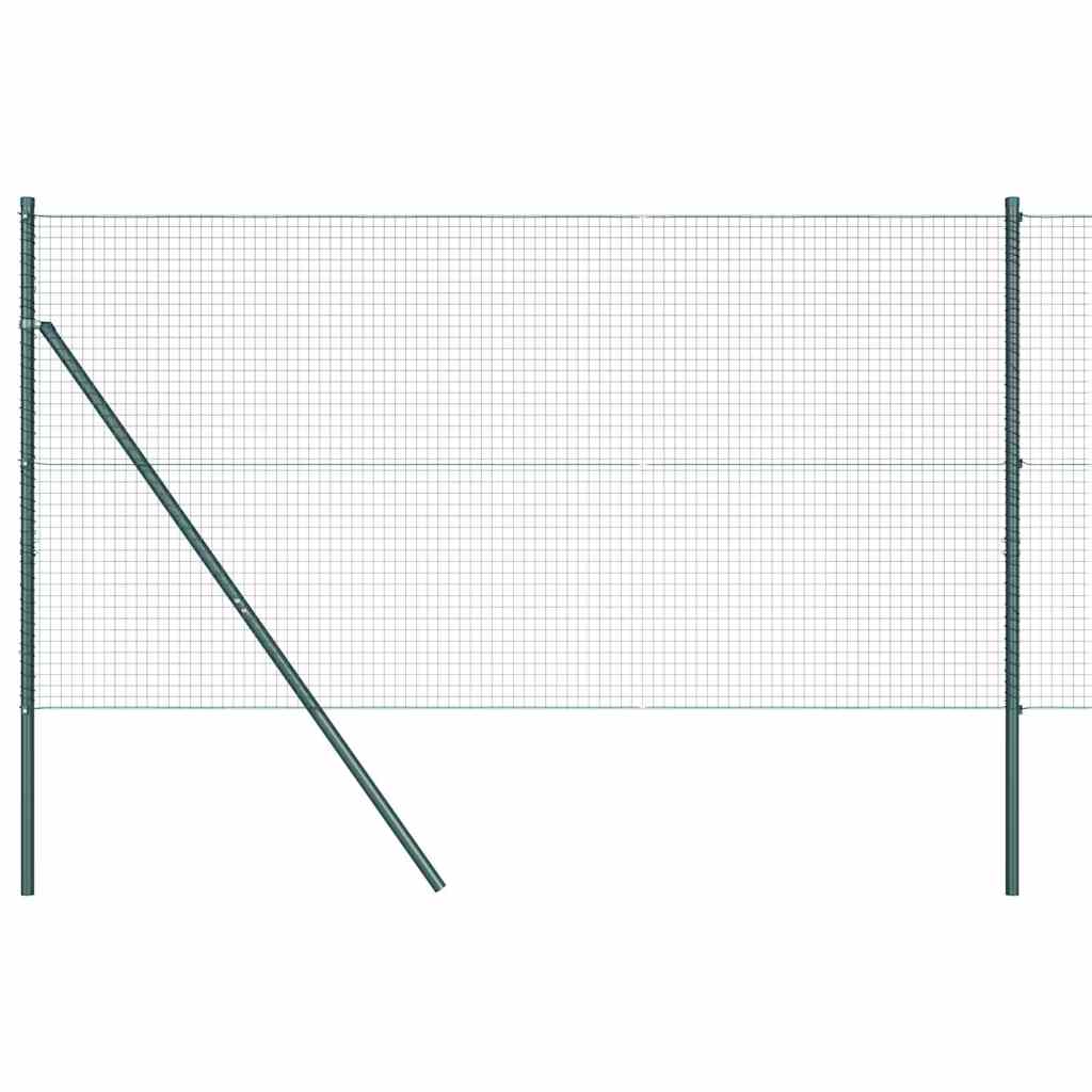 Palo della recinzione Verde 10 x 1,4 m (rete 25 x 25 mm)