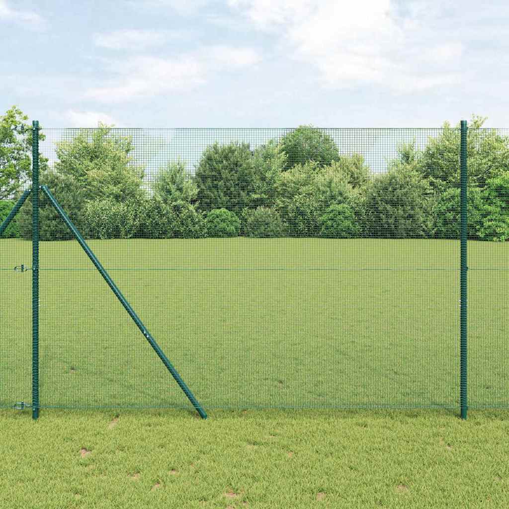 Palo della recinzione Verde 10 x 1,5 m (rete 12 x 12 mm)