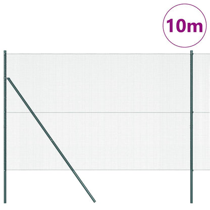 Palo della recinzione Verde 10 x 1,5 m (rete 12 x 12 mm)