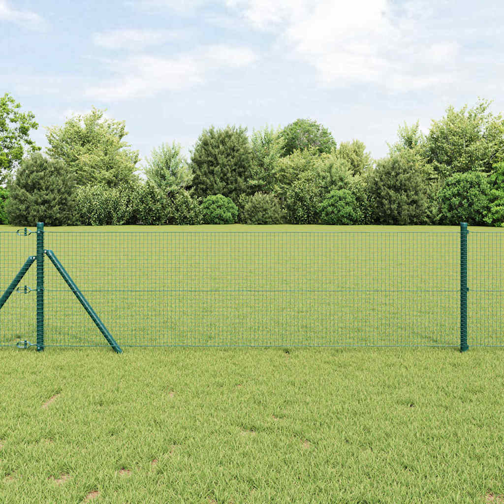 Palo della recinzione Verde 25 x 0,4 m (rete 19 x 19 mm)