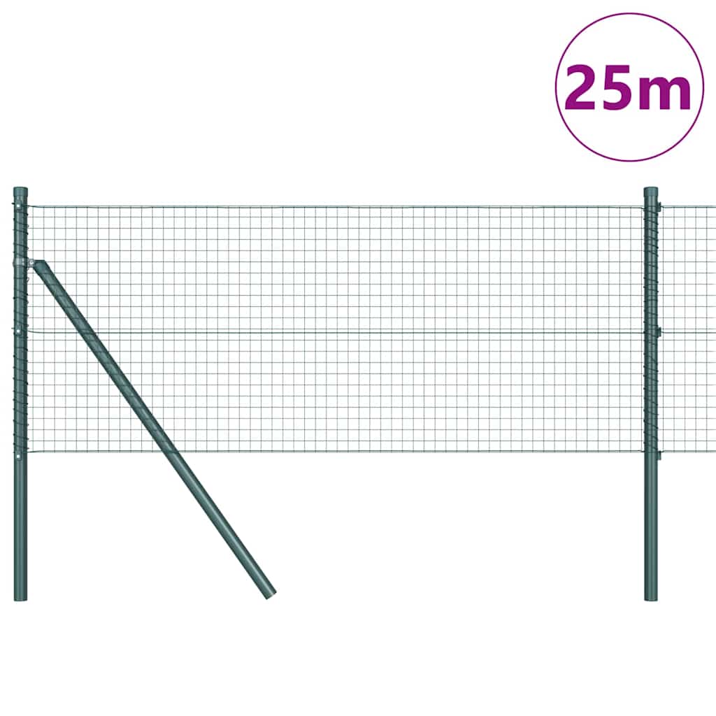 Palo della recinzione Verde 25 x 0,4 m (maglia 25 x 25 mm)