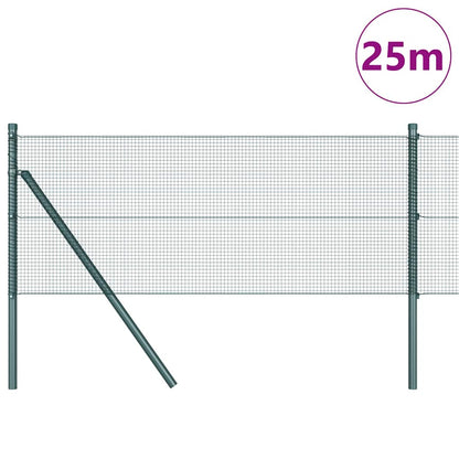 Palo della recinzione Verde 25 x 0,5 m (rete 12 x 12 mm)
