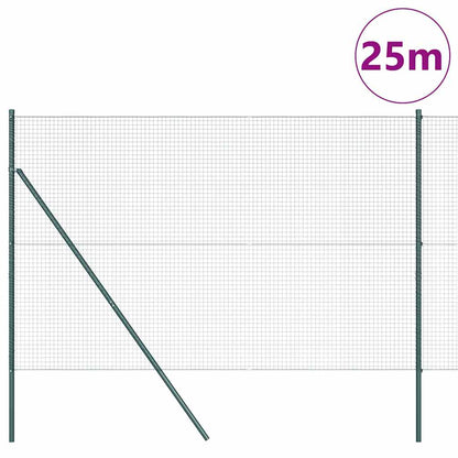 Palo della recinzione Verde 25 x 1,5 m (25 x 25 mm rete)