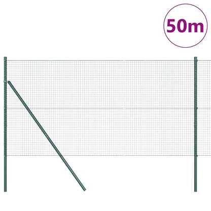 Palo della recinzione Verde 50 x 1,4 m (rete 25 x 25 mm)