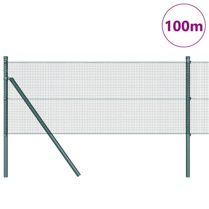 Palo della recinzione Verde 100 x 0,8 m (rete 12 x 12 mm)