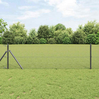 Palo della recinzione Grigio 10 x 0,5 m (rete 16 x 16 mm)