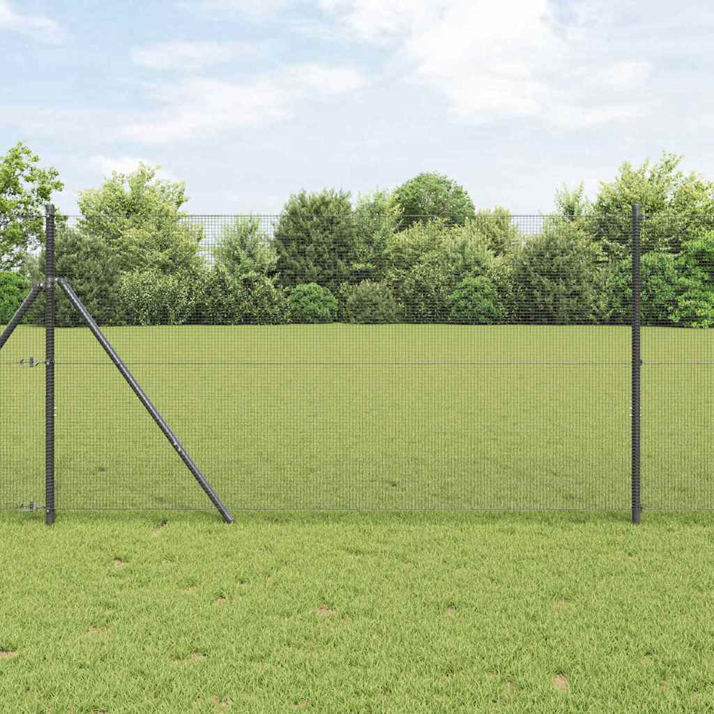Palo della recinzione Grigio 10 x 1 m (rete 12 x 12 mm) Acciaio