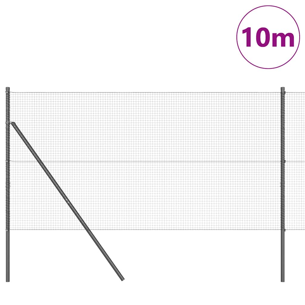 Palo della recinzione Grigio 10 x 1,4 m (maglia 19 x 19 mm)