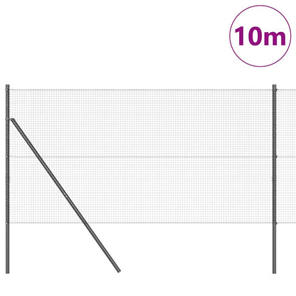 Palo della recinzione Grigio 10 x 1,4 m (maglia 19 x 19 mm)