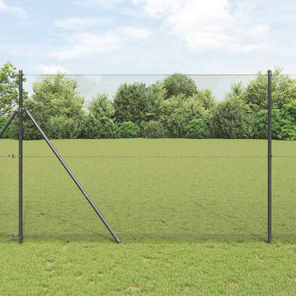 Palo della recinzione Grigio 10 x 1,6 m (maglia 12 x 12 mm)