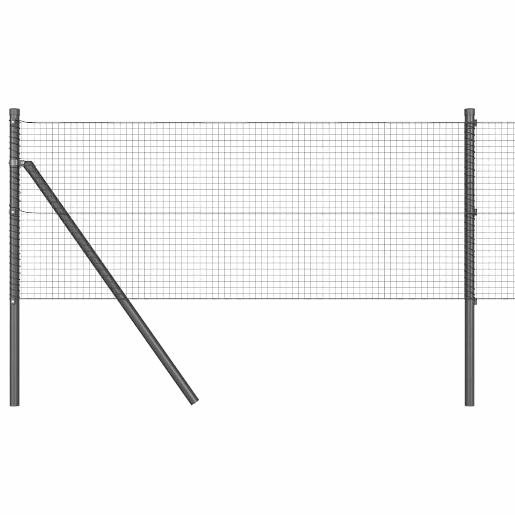 Palo della recinzione Grigio 25 x 0,6 m (rete 19 x 19 mm)