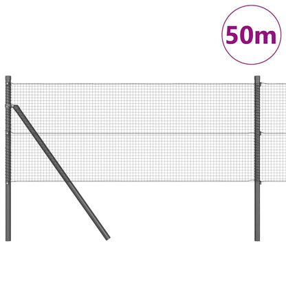 Palo della recinzione Grigio 50 x 0,8 m (rete 16 x 16 mm)