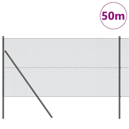 Palo della recinzione Grigio 50 x 1 m (rete 16 x 16 mm)