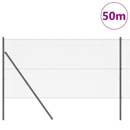 Palo della recinzione Grigio 50 x 1 m (rete 19 x 19 mm)