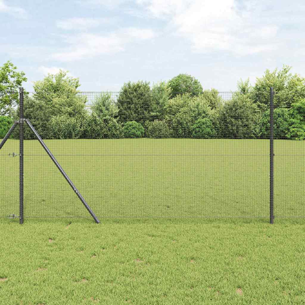 Palo della recinzione Grigio 50 x 1,2 m (rete 16 x 16 mm)