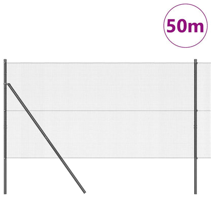 Palo della recinzione Grigio 50 x 1,4 m (rete 12 x 12 mm)