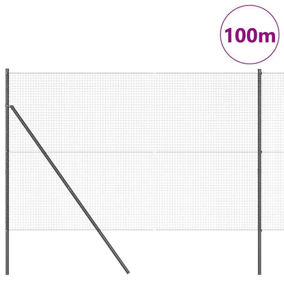 Palo della recinzione Grigio 50 x 1,4 m (rete 25 x 25 mm)