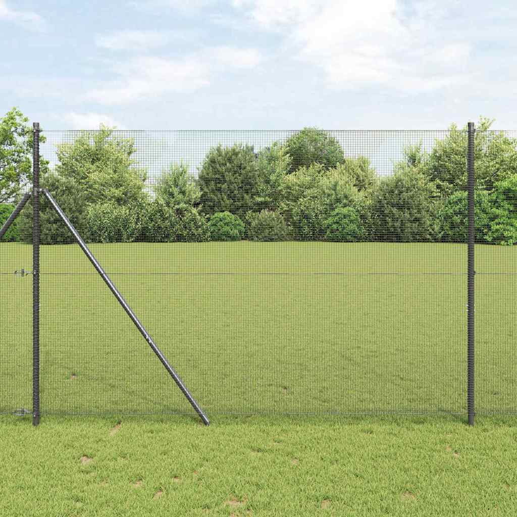 Palo della recinzione Grigio 50 x 1,5 m (maglia 12 x 12 mm)